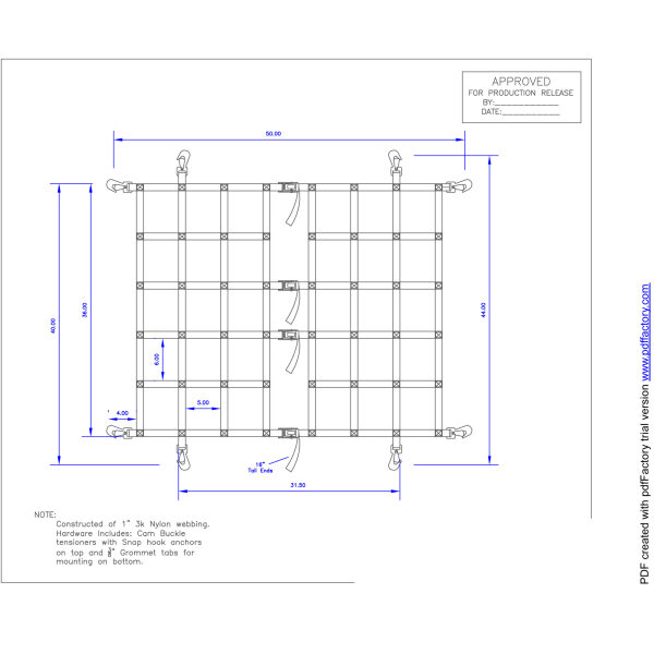 Ford Transit Van Cargo Net