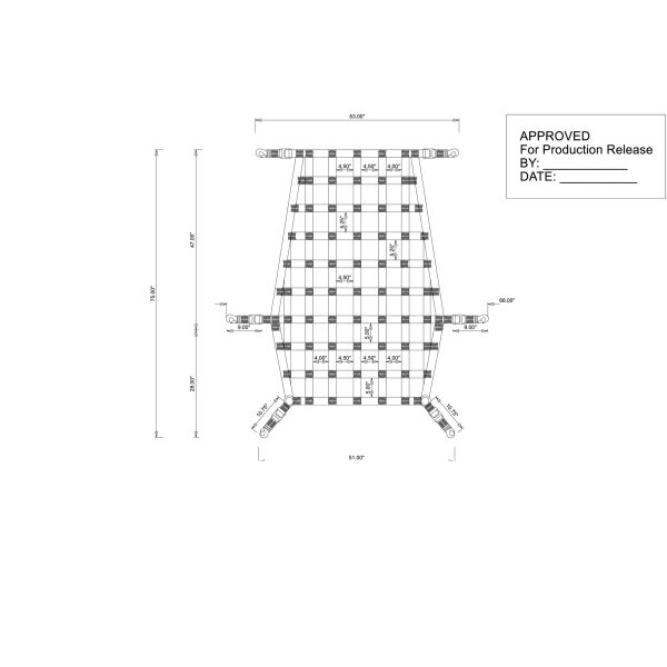 Hi-Top Sprinter Net 2" w/Bottom Multi-Directional O-Rings